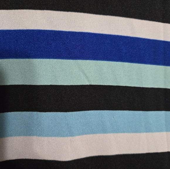 Tommy Hilfiger Blue Striped Trapeze Dress Size 8 - Picture 5 of 16